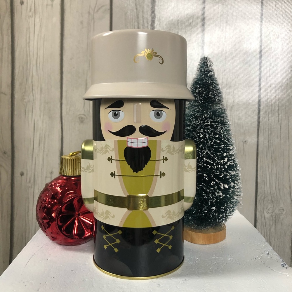 Nutcracker Cookie Tin with Hat